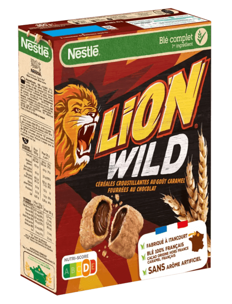 LION WILD® Céréales caramel chocolat NESTLÉ® Céréales